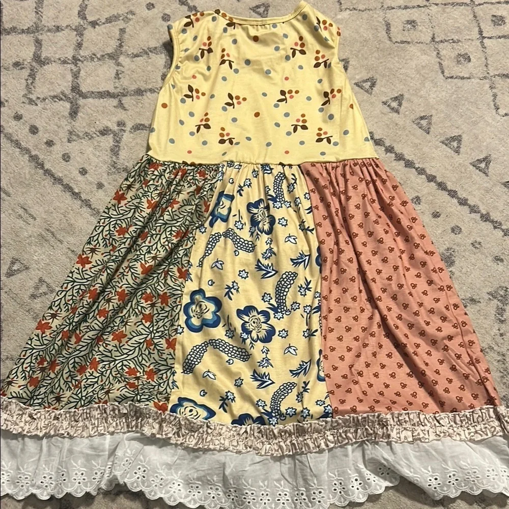 Floral Patchwork Kids Dress